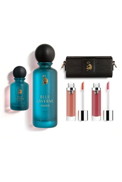 Laverne مجموعة بلو لافيرن بخور 200 مل + 100 مل +قلوس لافيرن