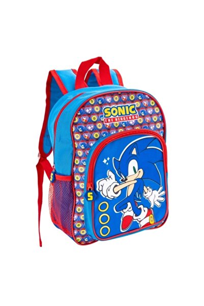 SONIC THE HEDGEHOG Ghiozdan Sonic pentru grădiniță cu 2 compartimente, 3-6 ani