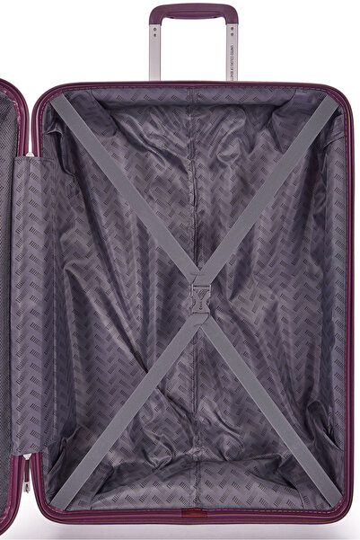 United Colors of Benetton Benetton Orta Boy %100 Polipropilen Valiz Bordo 14Bnt8002