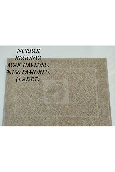 Üstünel Tekstil Cotton Foot Towel Begonya. 100% Cotton Foot Patterned Foot Towel