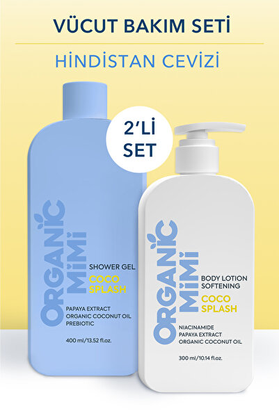 ORGANİC MİMİ Vücut Bakım Seti : Vücut Losyonu ve Duş Jeli Hindistan Cevizi Ne...
