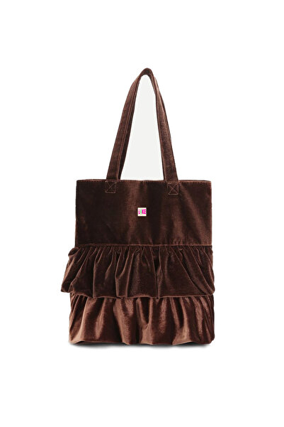 mononoke Velvet Ruffle Detailed Bag
