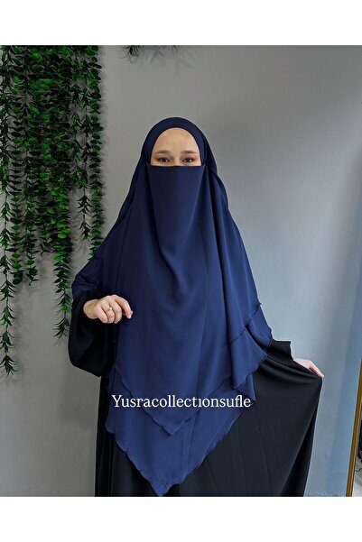 Yüsra Collection Tesettür Sufle Şifon Uzun Boy