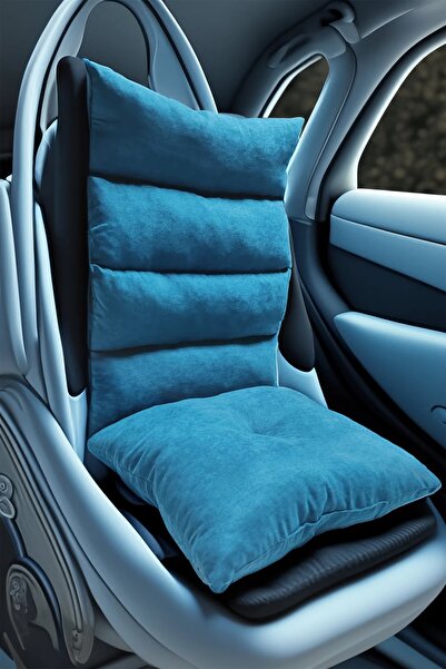 Ruxwoiw Orthopedic Sitting and Backrest Cushion – Blue |   Washable, Comfortable and Ergonomic Design