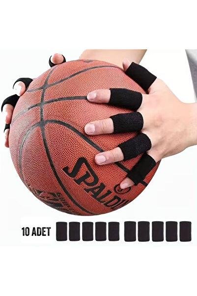 Bodyography Spor Parmak Eklem Koruyucuları Basketbol, Voleybol, Fitness Önleyici Kaymaz Ter Emici Koruyucu 10'lu