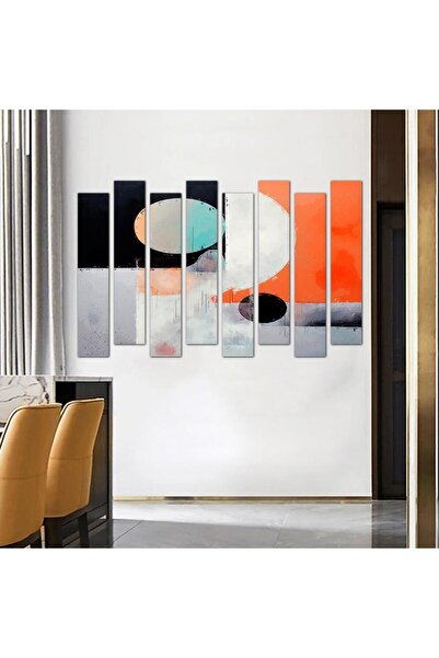 Generic Modern Abstract Art Wall Panel - 24054 - Divided into eight pieces -