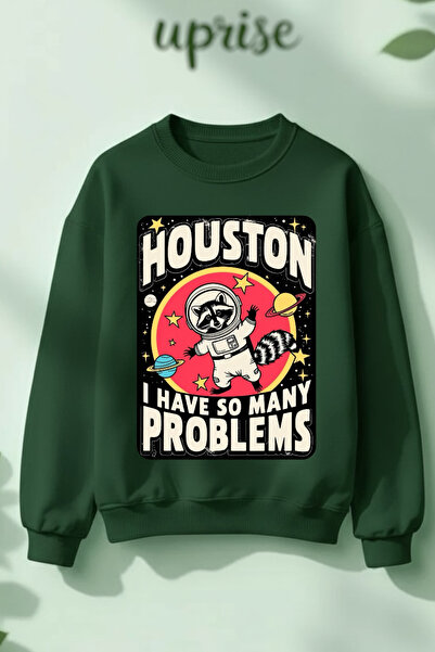 Vordevia Hanorac Houston I Have So Many Problems imprimat din bumbac 3 fire g...