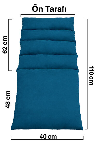 Ruxwoiw Orthopedic Sitting and Backrest Cushion – Blue |   Washable, Comfortable and Ergonomic Design