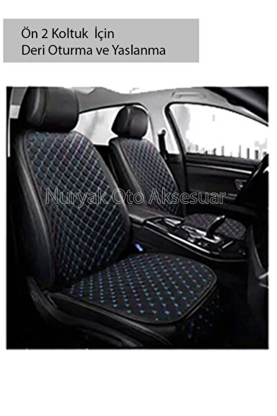 Nuryak Oto Aksesuar Fiat / Tofaş Tempra ÖN Koltuk için 2 Lİ SIRTLIKLI MAVİ De...