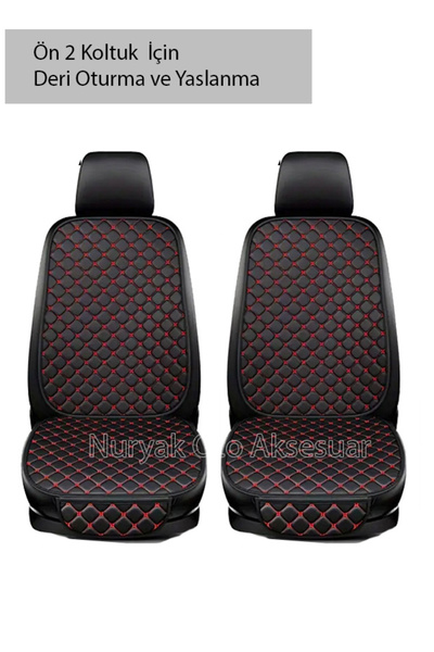Nuryak Oto Aksesuar Fiat / Tofaş Tempra ÖN Koltuk için 2 Lİ SIRTLIKLI KIRMIZI...