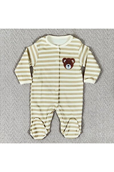 Beybihaan Çizgili Teddy Tulum