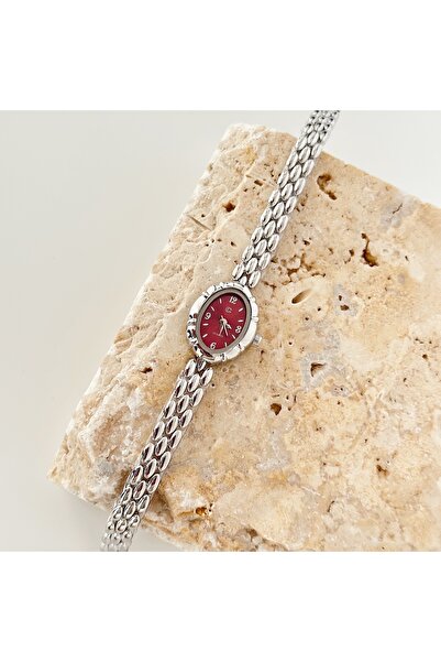 Vesce Atelier Magnor Silver Gold Watch Burgundy