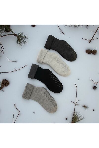 Batu Baby and Children's Towel Anti-Slip Socks Set