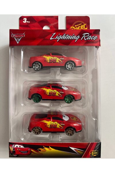 mavi su dünyası Metal Arabalar Racer 3' lü Set 8 Cm