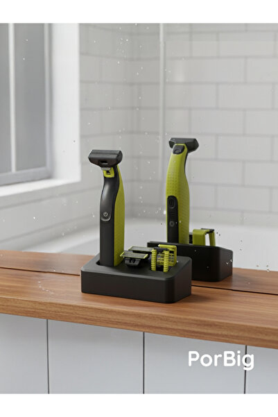 PorBig Tıraş Makinesi Tutucu Stand | Çoklu Başlık Uyumlu Düzenleyici