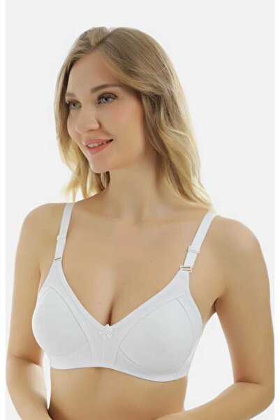 NARIYA Kadın Sütyen Büyük Beden 130 Bedene Kadar Geniş Pamuklu Penye Telsiz T...