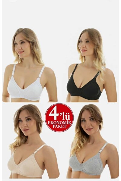 NARIYA Γυναικεία Σουτιέν Μεγάλου Μεγέθους, Οικονομική Συσκευασία 4 τεμαχίων, ...