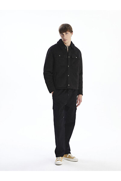 LC Waikiki Create Your Style from Uzg Store |   Standard Fit Shirt Collar Suede Men's Coat