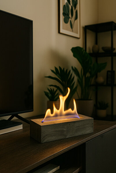 woodenatelier Masaüstü Bioethanol Şömine – “Masaüstü şömine”, “Dekoratif şömi...