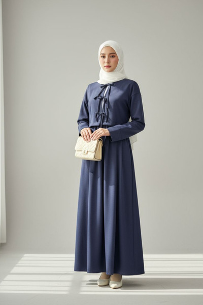 ENDAMIM Σετ με μπροστινή δεσίματο φούστα Βαμβακερό ελαστικό ύφασμα Μαλακό ελαφρύ Ύφασμα