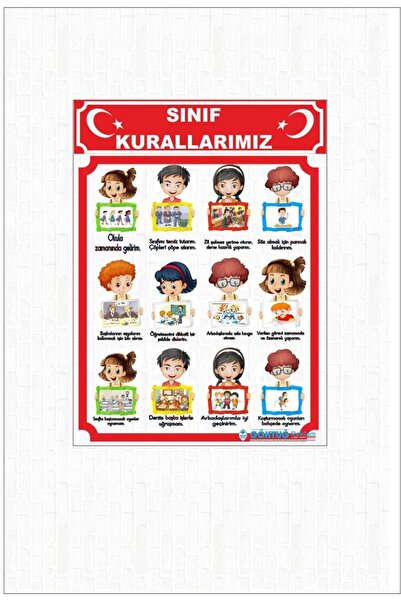 PRİME Concept Sınıf Kuralları Afişi (vinil Branda) 70x50Cm