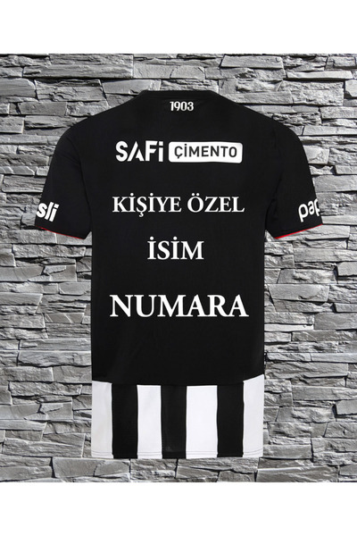 Forma /B.e.ş.i.k.t.a.ş.25-26 Yeni Sezon Çubuklu KİŞİYE ÖZEL İSİM BASKILI Yetişkin Futbol Forması