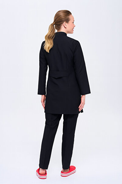 TIPTEKS Long Sleeve Suitable for Hijab Use Snap Fastener Scrubs Nurse Doctor Uniform