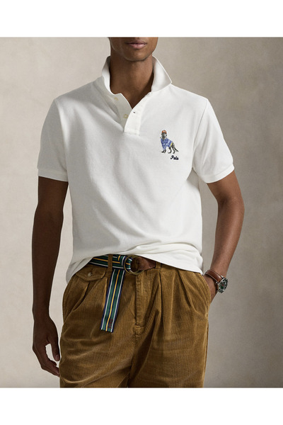 Polo Ralph Lauren Custom Slim Fit Dog-Embroidered Polo