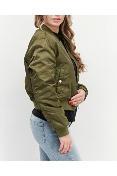 Jennyfer Puffer Jacket Khaki - S, Green, 100% polyester