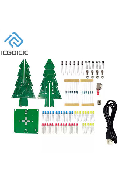 Choice مجموعة DIY لشجرة عيد الميلاد ثلاثية الألوان LED ثلاثية الأبعاد ومجموعة...