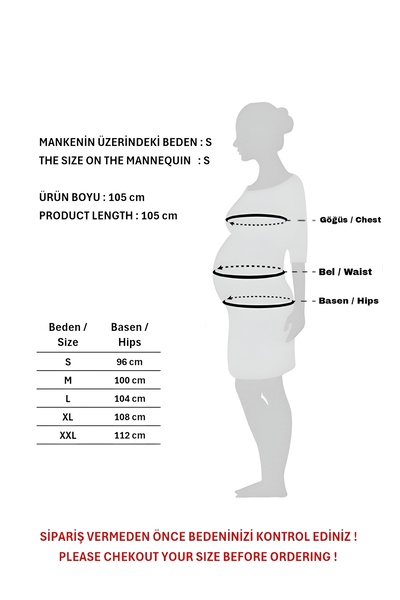 KATLİN MATERNİTY WEAR Hamile Beli Ayarlanabilir Eşofman Altı , Likra Pamuk Karışımlı Kumaş, Yüksek Bel, Önü Dikiş Detaylı