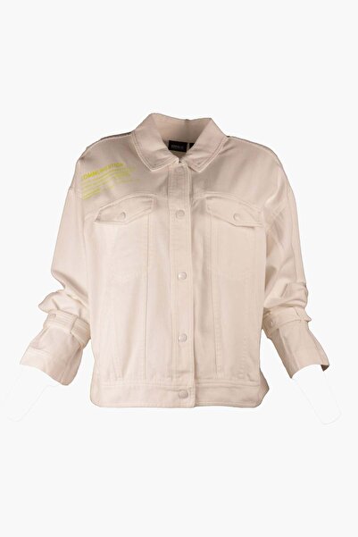 ONLY Pastel Solid White Jacket - XS, White, Cotton 95.1%