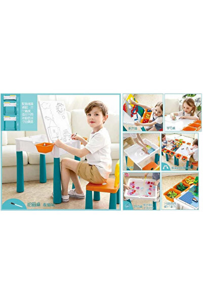 Sluban طاولة تركيب مكعبات ليقو للأطفال من سلوبان