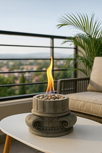 woodenatelier “Bioethanol şömine”, “Masaüstü şömine”, “Dekoratif şömine” masa...