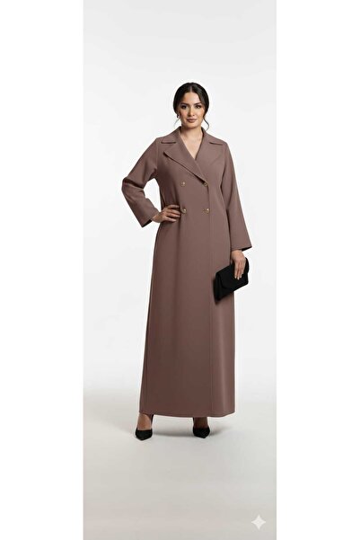 GigiTex سترة كريب عالية الجودة من ماركة VİZON بياقة وزر واحد في الأمام، موديل جديد للموسم FERACE