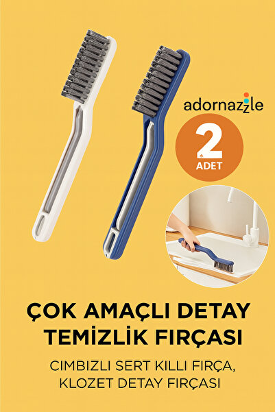 adornazzle Multi-Purpose Detail Cleaning Brush, Floor Brush, Tile Brush, Toil...