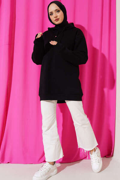EC MODA Three Thread Half Snap Sweatshirt