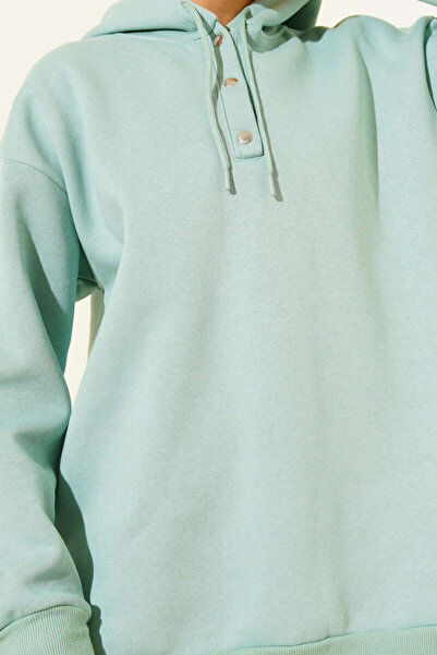 VOLT CLOTHİNG Φούτερ με τρεις κλωστές και μισό κούμπωμα