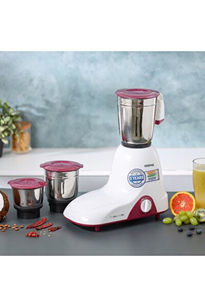 Geepas 3-IN-1 Mixer Grinder- GSB 44094| 650 W| Stainless Steel Jars and Blades | Tetra Flow Technolo