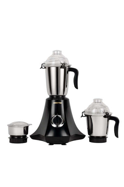 Geepas 3-in-1 Mixer Grinder- GSB 44067/ 750 W Powerful Motor with Stainless Steel Jars and Blades, U