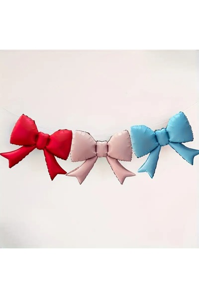 DÜVENCİ TİCARET 3 بالونات فويل على شكل فيونكة