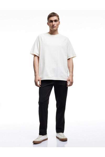 Koton Short Sleeve Cotton Stitching Detail Tok Fabric Regular Fit Crew Neck T-Shirt (Aw 25)