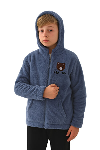 Krazber Jachetă pentru copii Welsoft Happy Written Jachetă caldă 8-12 ani