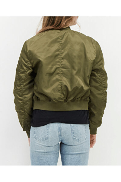 Jennyfer Puffer Jacket Khaki - S, Green, 100% polyester