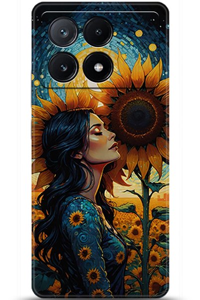 Noprin حافظة Xiaomi Poco X6 Pro مطبوعة بدقة عالية - زوج من العيون 5858
