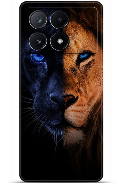 Noprin حافظة Xiaomi Poco X6 Pro مطبوعة بدقة عالية - زوج من العيون 5908
