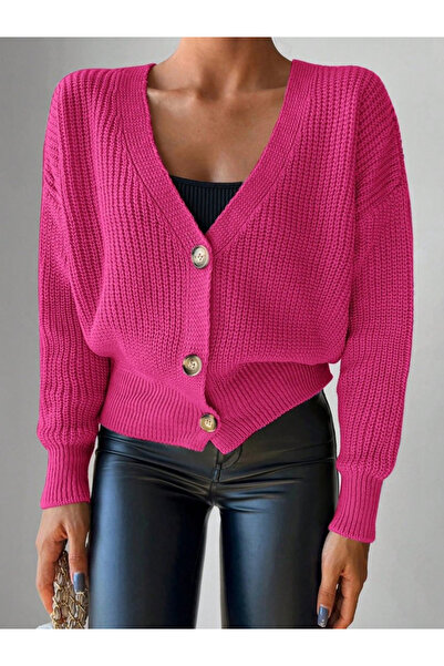 Nnstartshopping Women's long sleeve button detail knit blouse