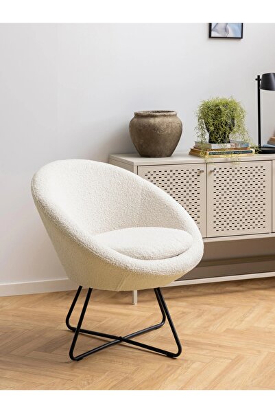 S Home Design Concept Lucca Elips Berjer Metal Ayaklı Sandalye