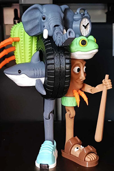 T.Gift 3D لعبة براينروت - لا غراندي كومبيناتزيون على شكل شخصية 18 سم