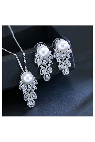 Generic مجموعة قلادة اللؤلؤ